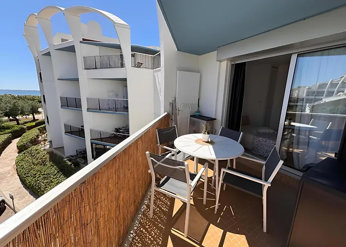 4 Pers, 1ere Ligne, Vue Laterale, Piscine * 라그랑모트